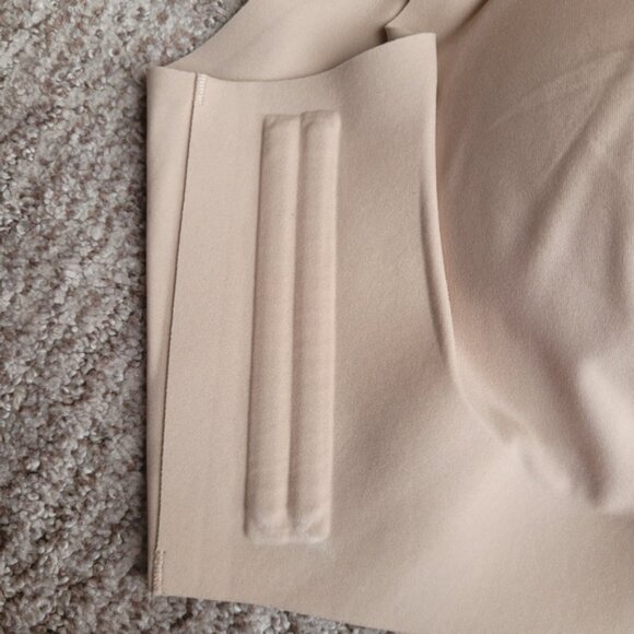 Honeylove V-Neck Bra Pullover Hardware Wire Free Removeavble Pads Nude Plus 1x - Picture 6 of 11